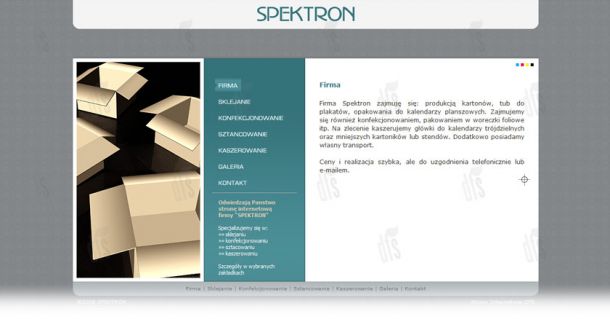 www.spektron.xip.pl | dfs, design fresh site