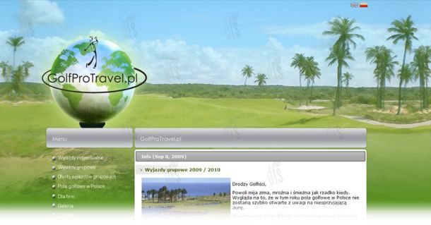 www.golfprotravel.pl | dfs, design fresh site